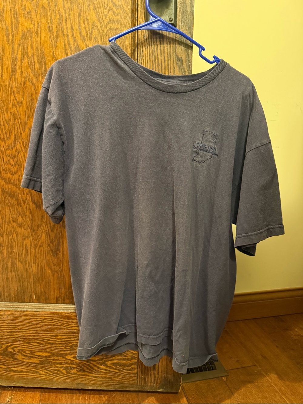 Classic Men's Washed Blue Nucor Crewneck T-Shirt
